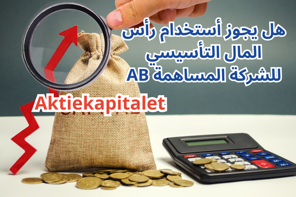 هل يجوز أستخدام رأس المال التأسيسي للشركة المساهمة AB